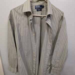 Mens Polo Regent Classic Fit 17 32/33 green. EUC